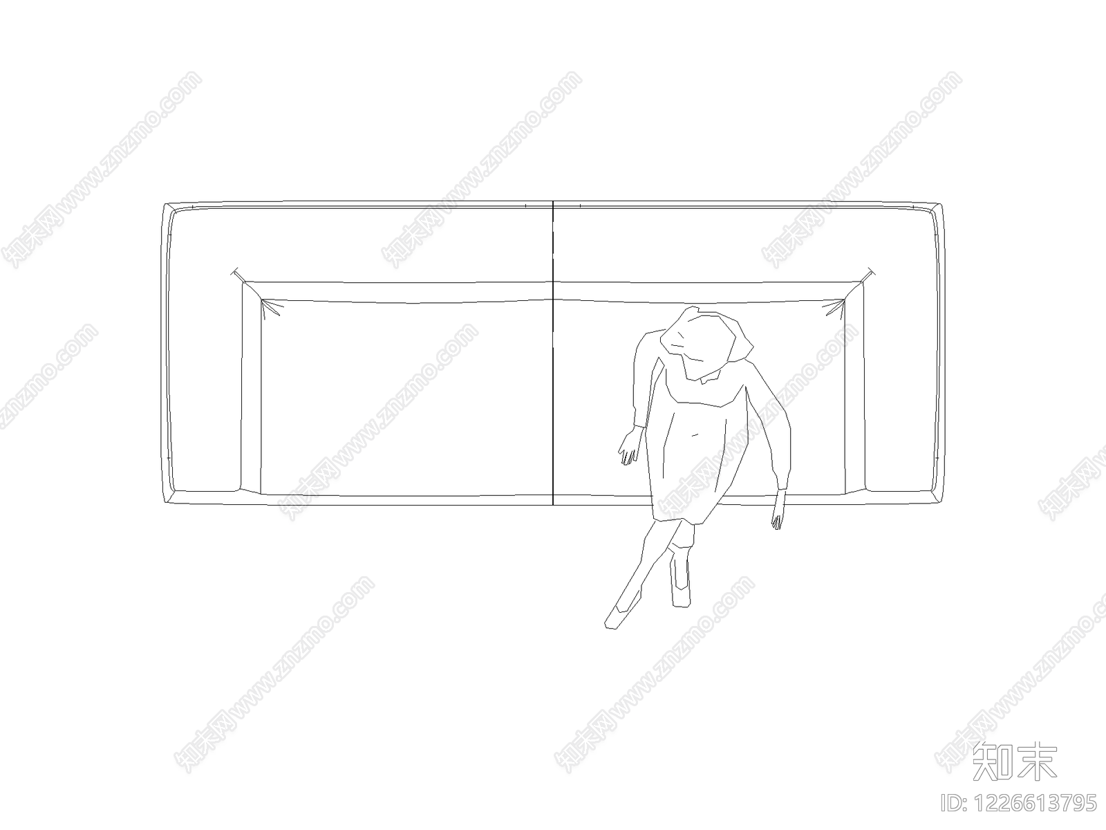 沙发cad施工图下载【ID:1226613795】