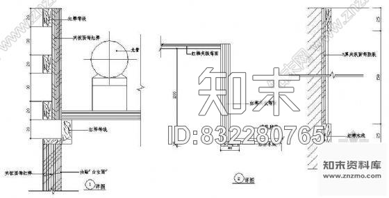 图块/节点VIP房墙面装饰详图cad施工图下载【ID:832280765】