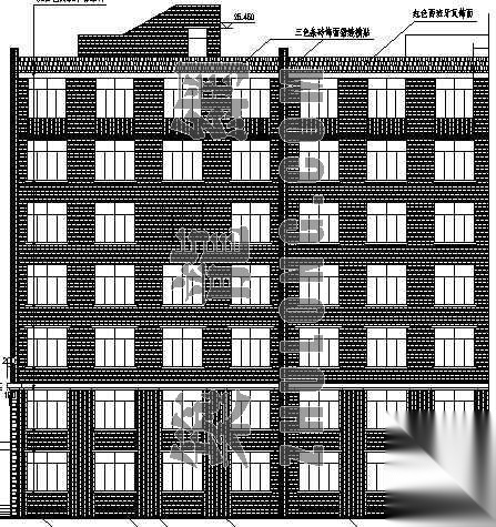 某大学生宿舍楼建筑设计方案cad施工图下载【ID:166716120】