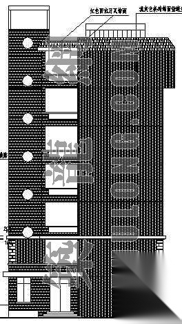 某大学生宿舍楼建筑设计方案cad施工图下载【ID:166716120】