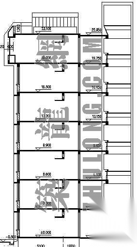 某大学生宿舍楼建筑设计方案cad施工图下载【ID:166716120】