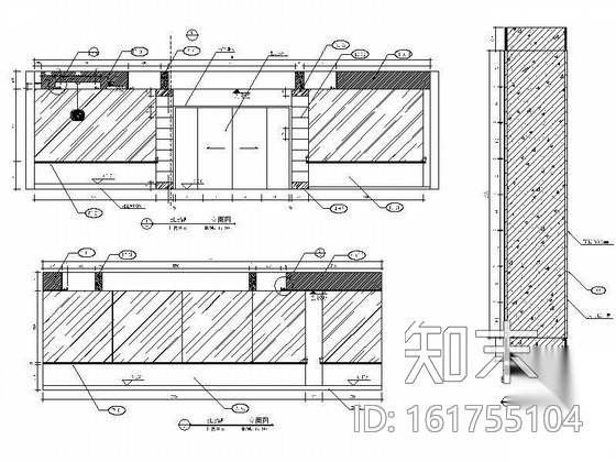 100平米销售中心装修图cad施工图下载【ID:161754193】