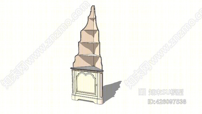 欧式橱柜SU模型下载【ID:426097538】