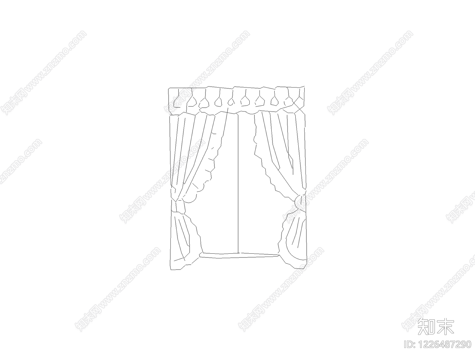 窗帘CAD图纸