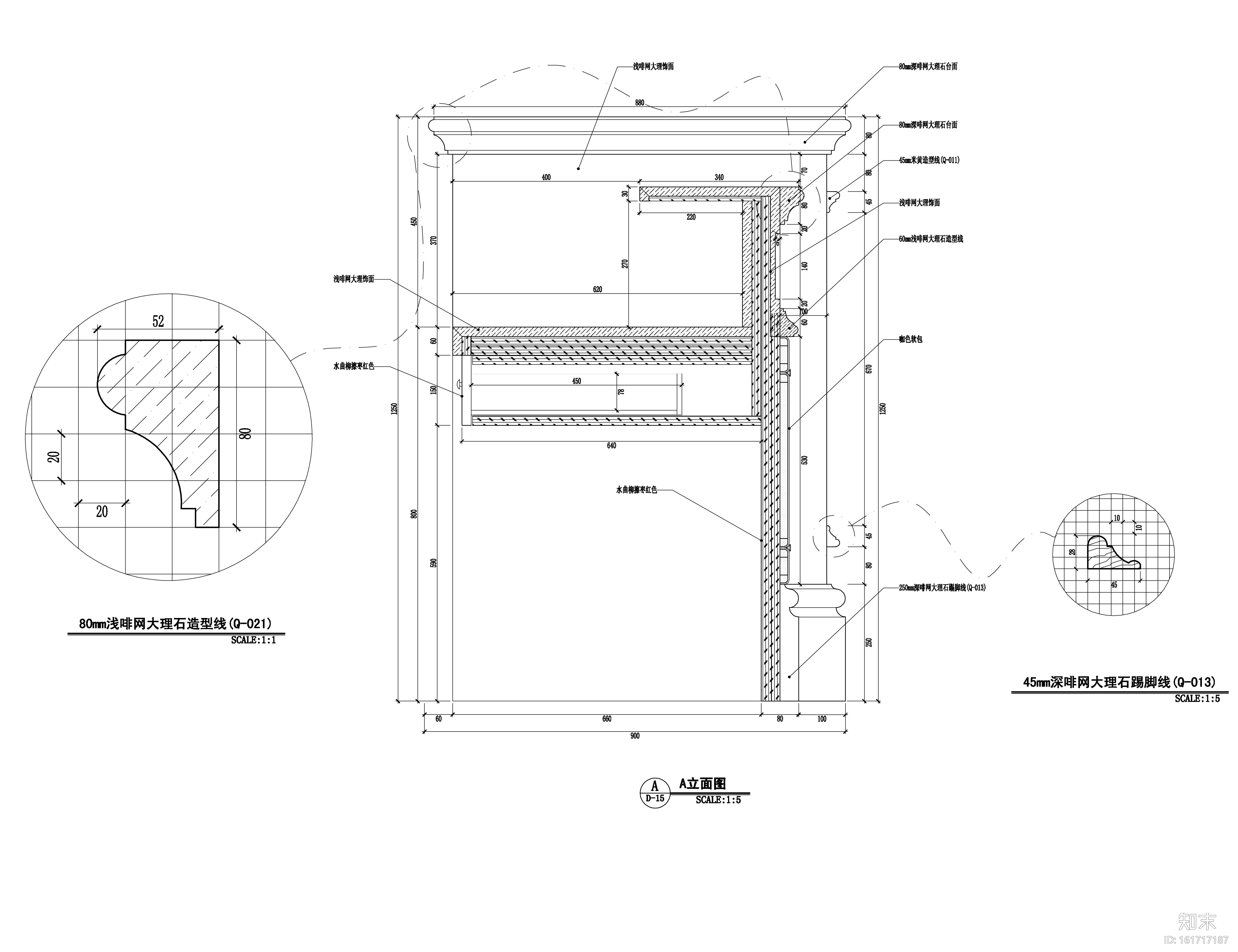 欧式风格大型房地产售楼处装修施工图（附效果图）cad施工图下载【ID:161717187】