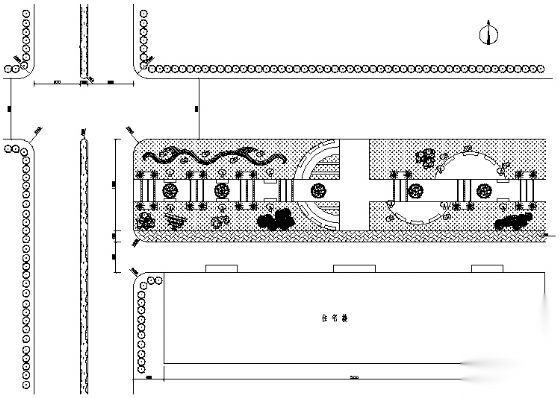 某小区局部环境景观规划平面施工图下载【ID:161114157】