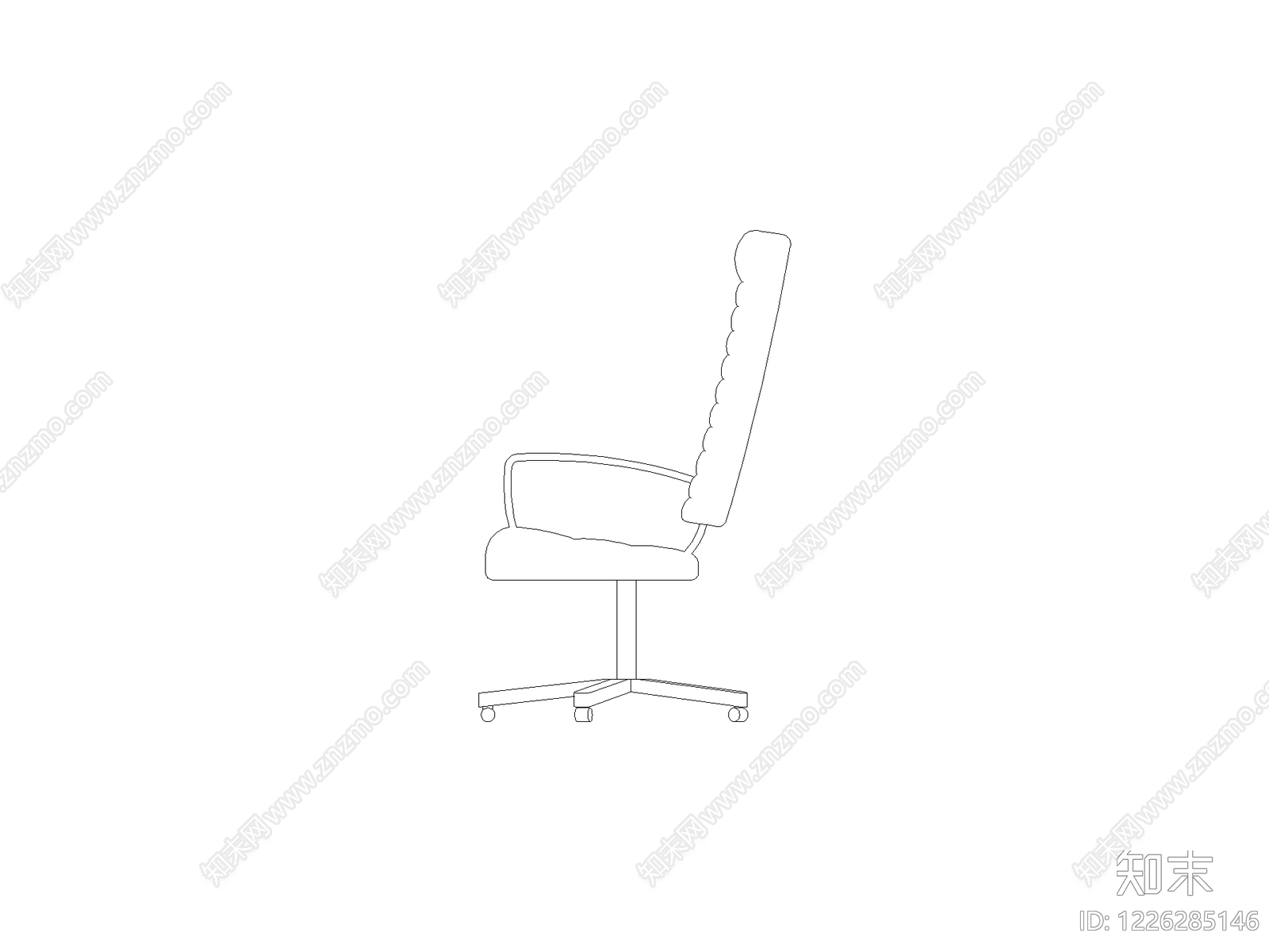 现代椅子CAD图纸