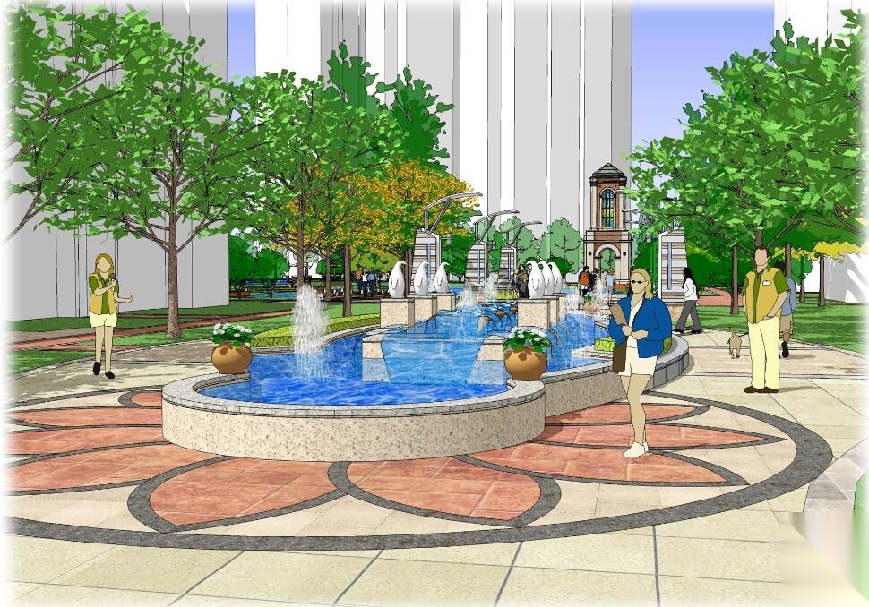 [安徽]淮南现代简约风高层住宅+花园洋房景观设计方案施工图下载【ID:161042123】