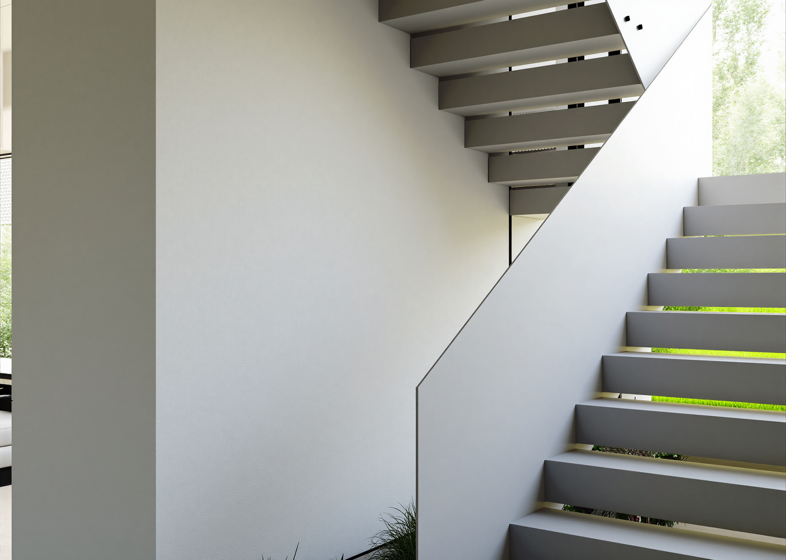 现代楼梯间3D模型下载【ID:1215151614】