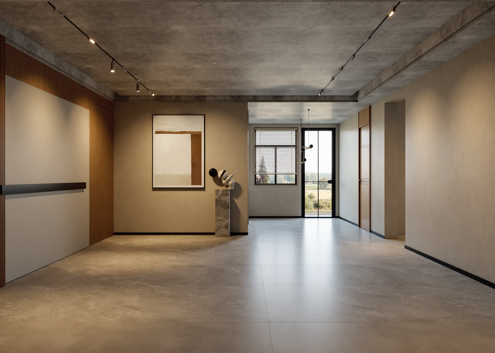 现代艺术展厅3D模型下载【ID:1215166050】