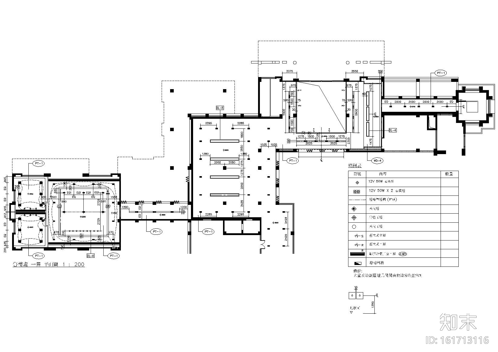 [上海]梁志天_沪亭北路1号售楼处装饰施工图cad施工图下载【ID:161713116】