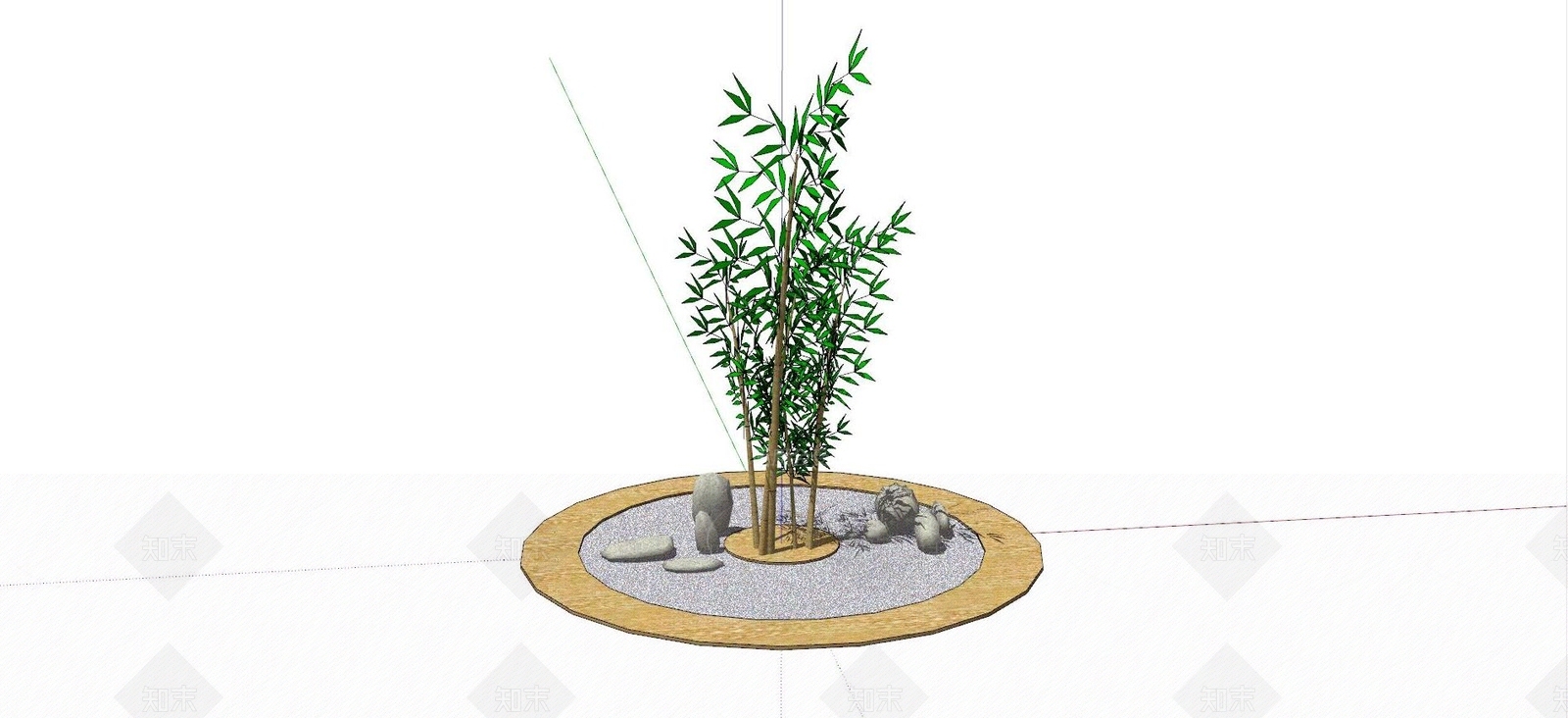 现代竹子免费SU模型下载【ID:1125085898】