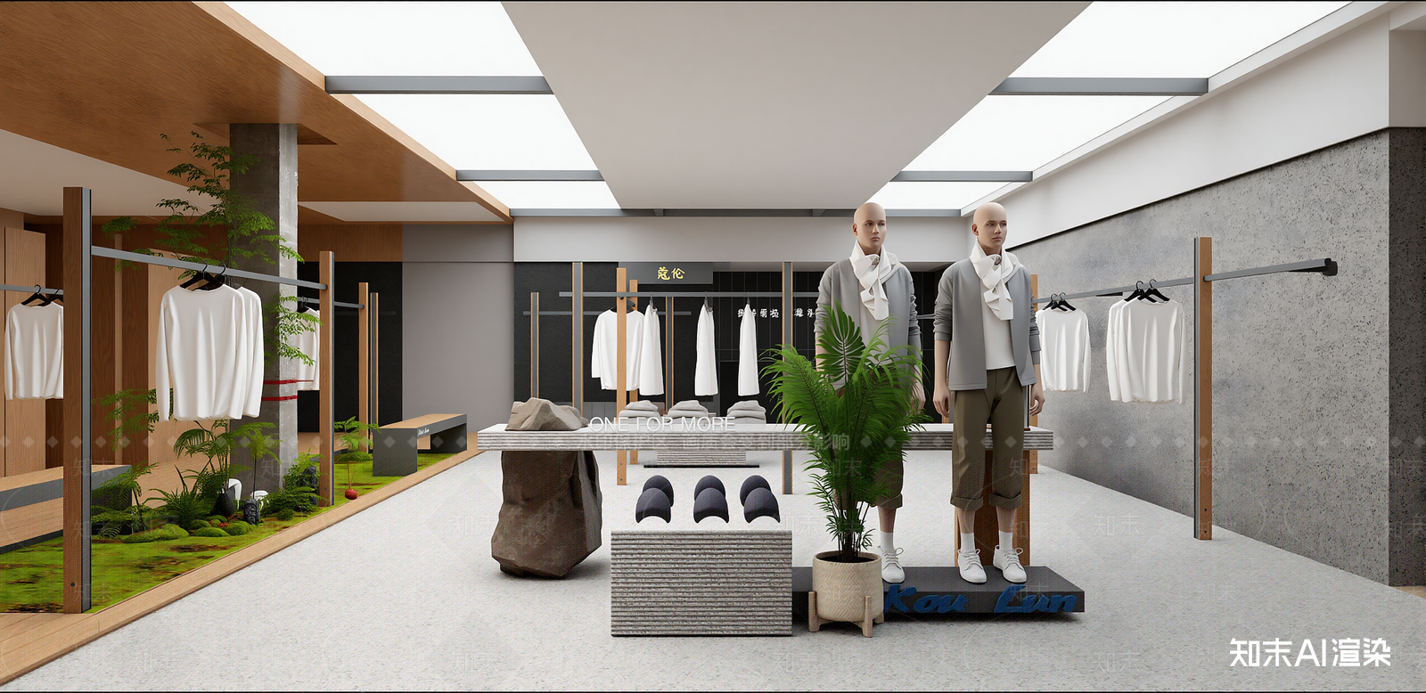 现代服装店SU模型下载【ID:1216076348】