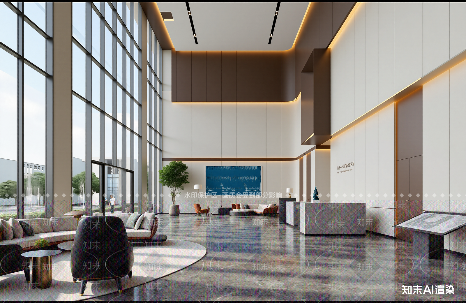 现代售楼处3D模型下载【ID:1213946336】
