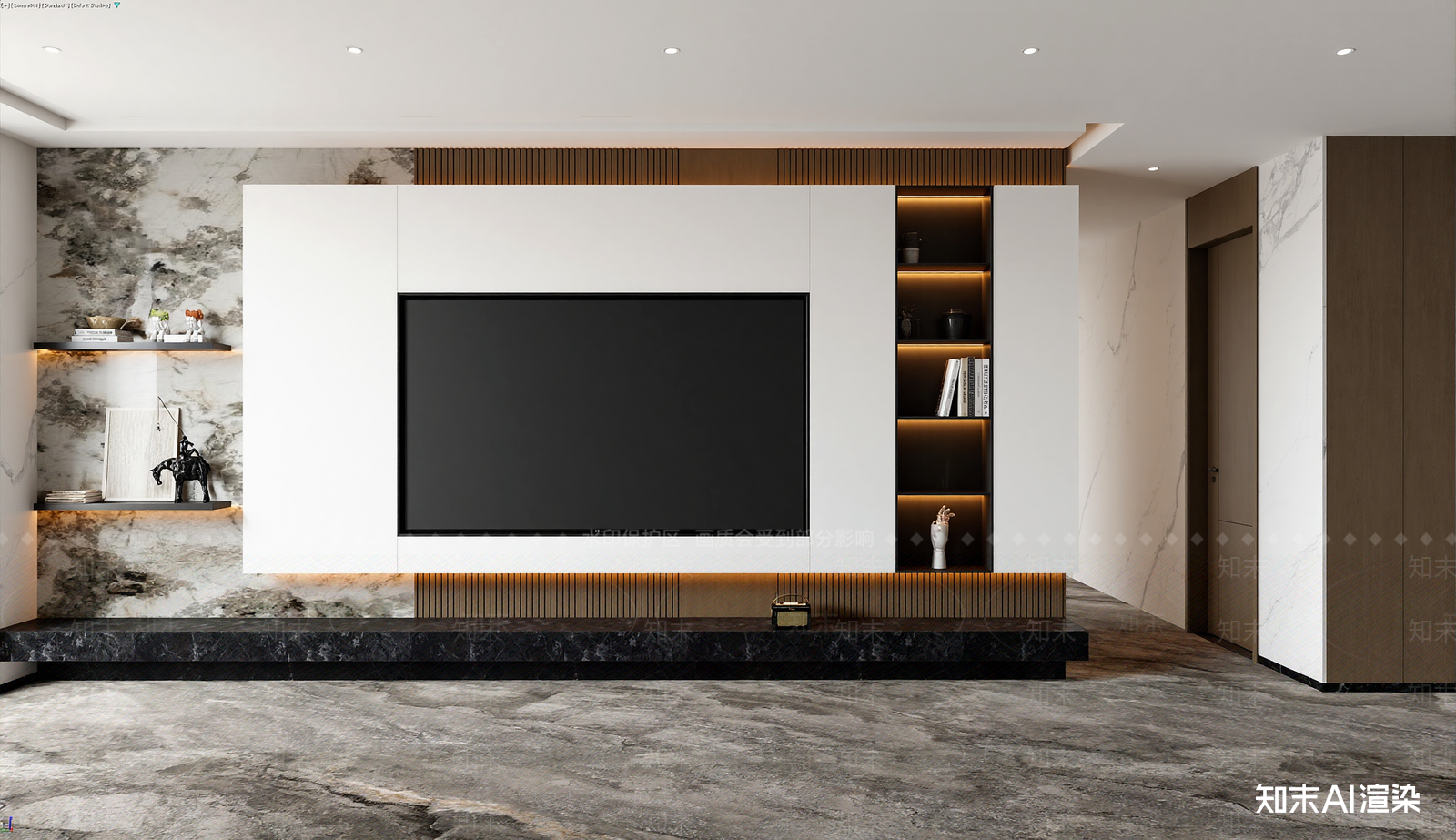 现代家居客厅3D模型下载【ID:1221643294】