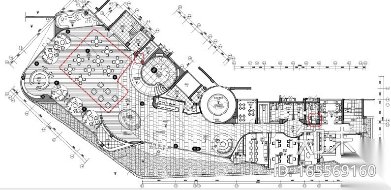 [广东]梁志天景峰湾销售中心设计施工图（附效果图）cad施工图下载【ID:165569160】