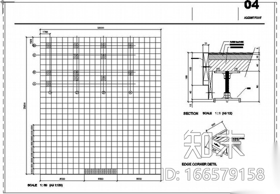 [英文]某大型车展钢结构图纸cad施工图下载【ID:166579158】