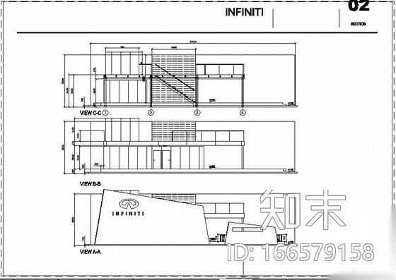 [英文]某大型车展钢结构图纸cad施工图下载【ID:166579158】