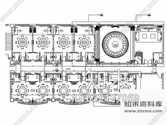 施工图时尚酒店H型包间设计图施工图下载【ID:632127059】
