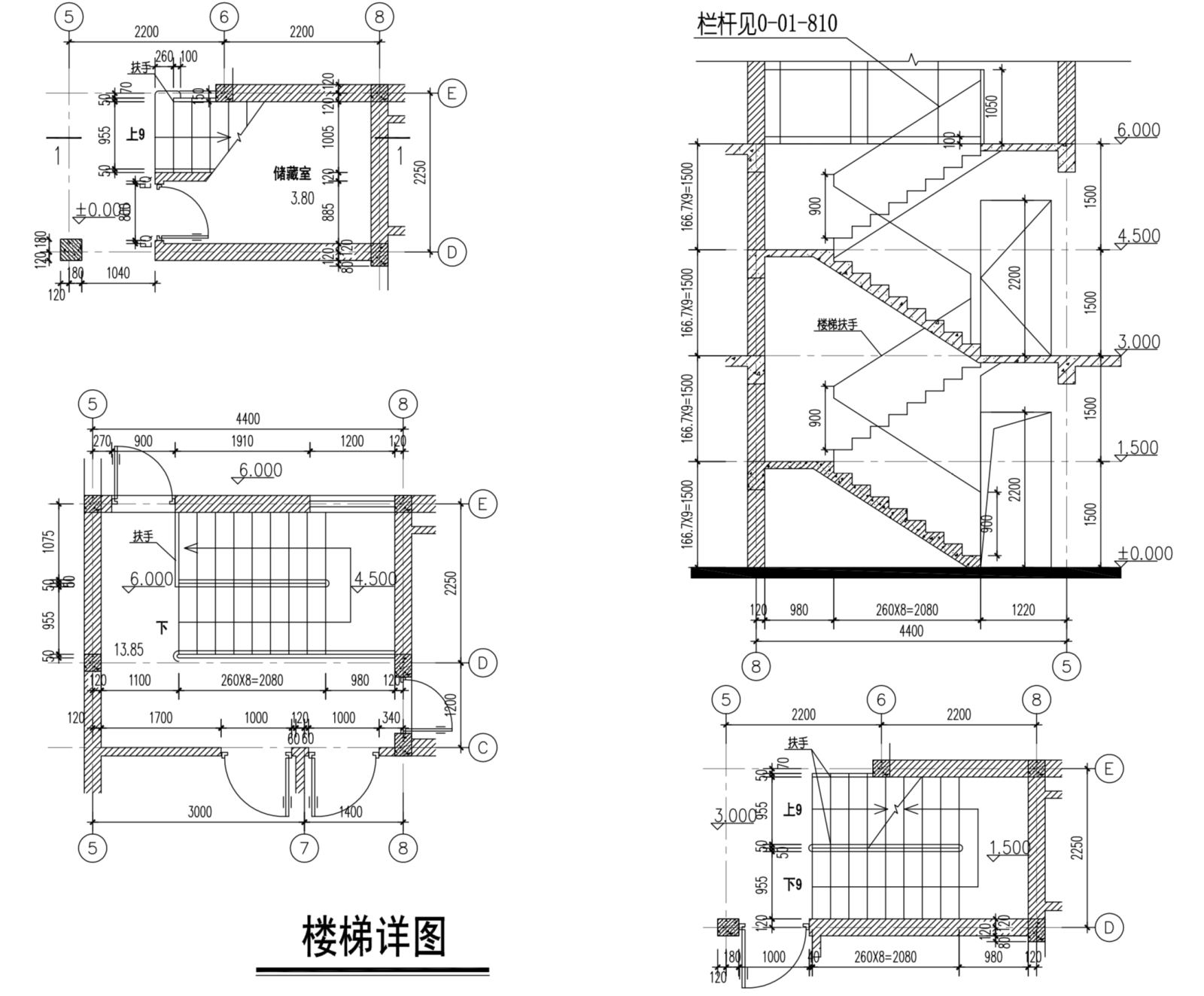 新農村田園坡屋頂三層獨棟別墅建築設計施工圖施工圖下載【id