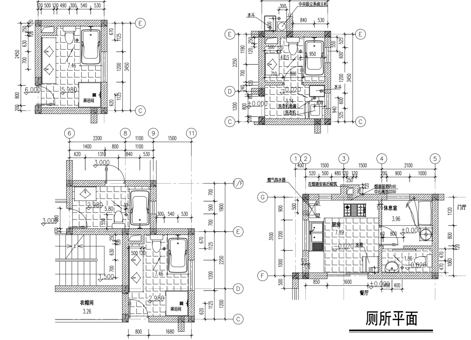 新农村田园坡屋顶三层独栋别墅自建房建筑cad施工图下载【ID:149888148】