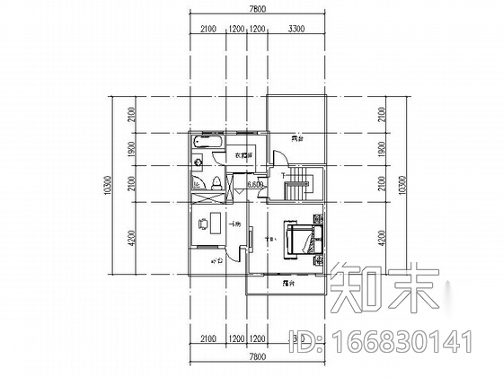 多形式两层别墅住宅户型合集cad施工图下载【ID:166830141】