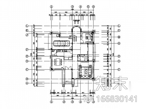 多形式两层别墅住宅户型合集cad施工图下载【ID:166830141】