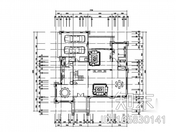 多形式两层别墅住宅户型合集cad施工图下载【ID:166830141】