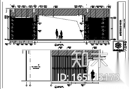 [重庆]新中式学府风售楼处设计施工图cad施工图下载【ID:165113173】