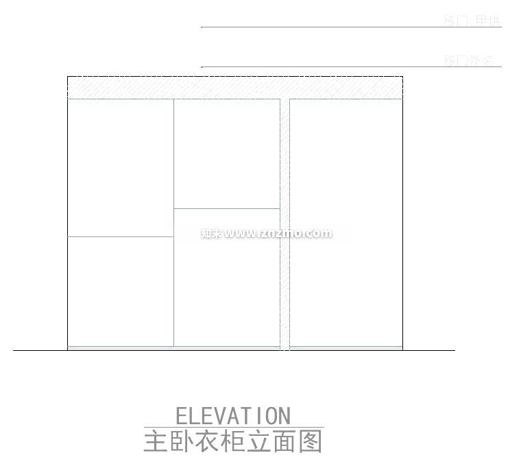 衣柜cad施工图下载【ID:177533190】