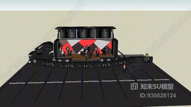 音乐在线轮（背）SU模型下载【ID:930828124】