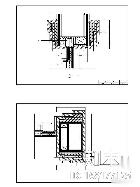 厨房趟门详图cad施工图下载【ID:168177125】