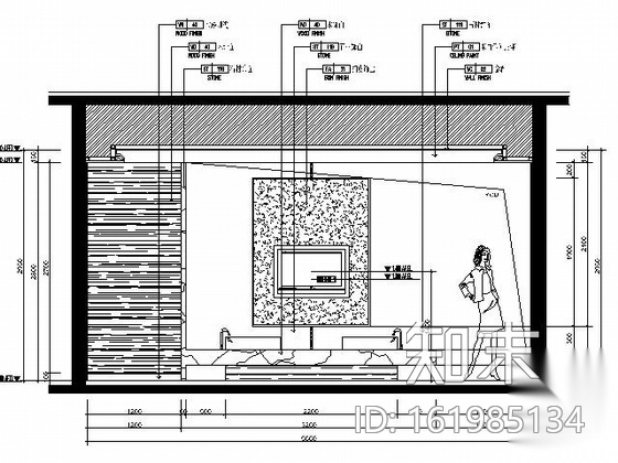 [三亚]主题酒店D1型豪华客房施工图cad施工图下载【ID:161985134】