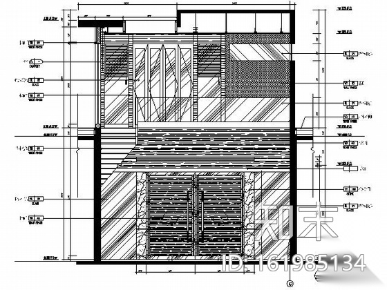 [三亚]主题酒店D1型豪华客房施工图cad施工图下载【ID:161985134】