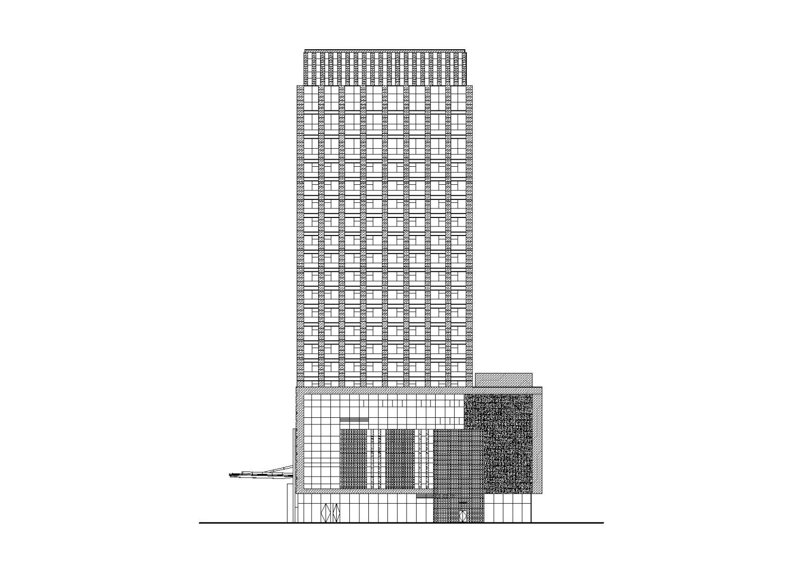 [重庆]某知名地产城市综合体高层酒店建筑施工图（CAD）施工图下载【ID:151511175】