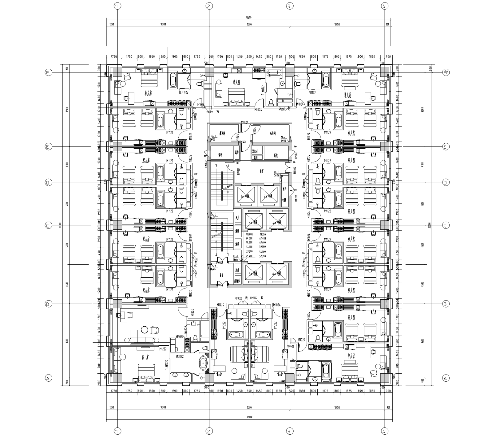 [重庆]某知名地产城市综合体高层酒店建筑施工图（CAD）施工图下载【ID:151511175】