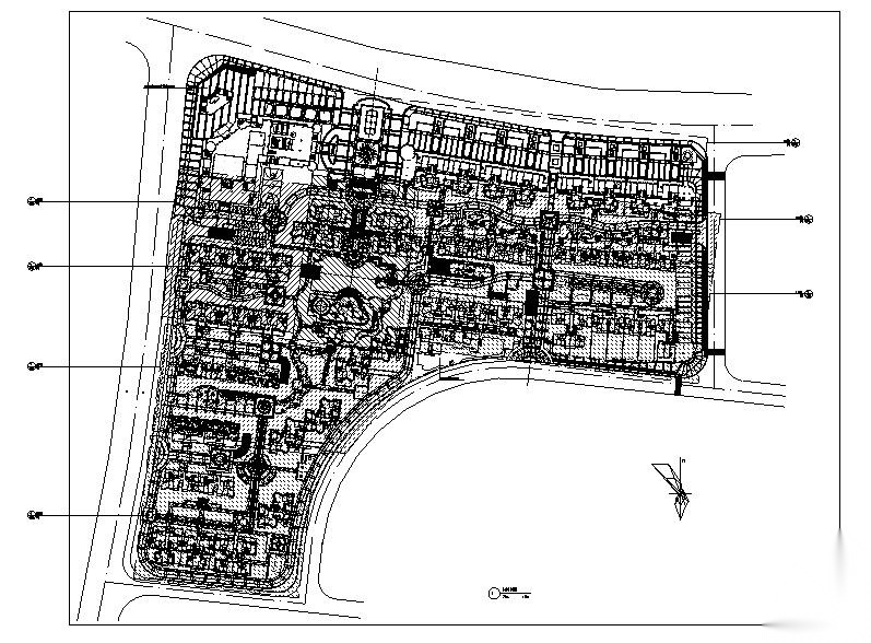 [湖南]中西合璧式园林居住区景观全套施工图（附工程量清...施工图下载【ID:161062128】