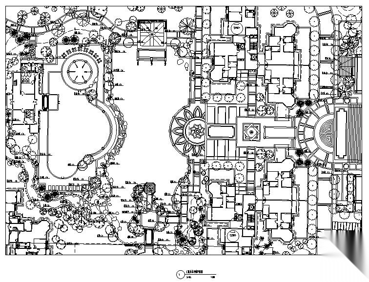 [湖南]中西合璧式园林居住区景观全套施工图（附工程量清...施工图下载【ID:161062128】