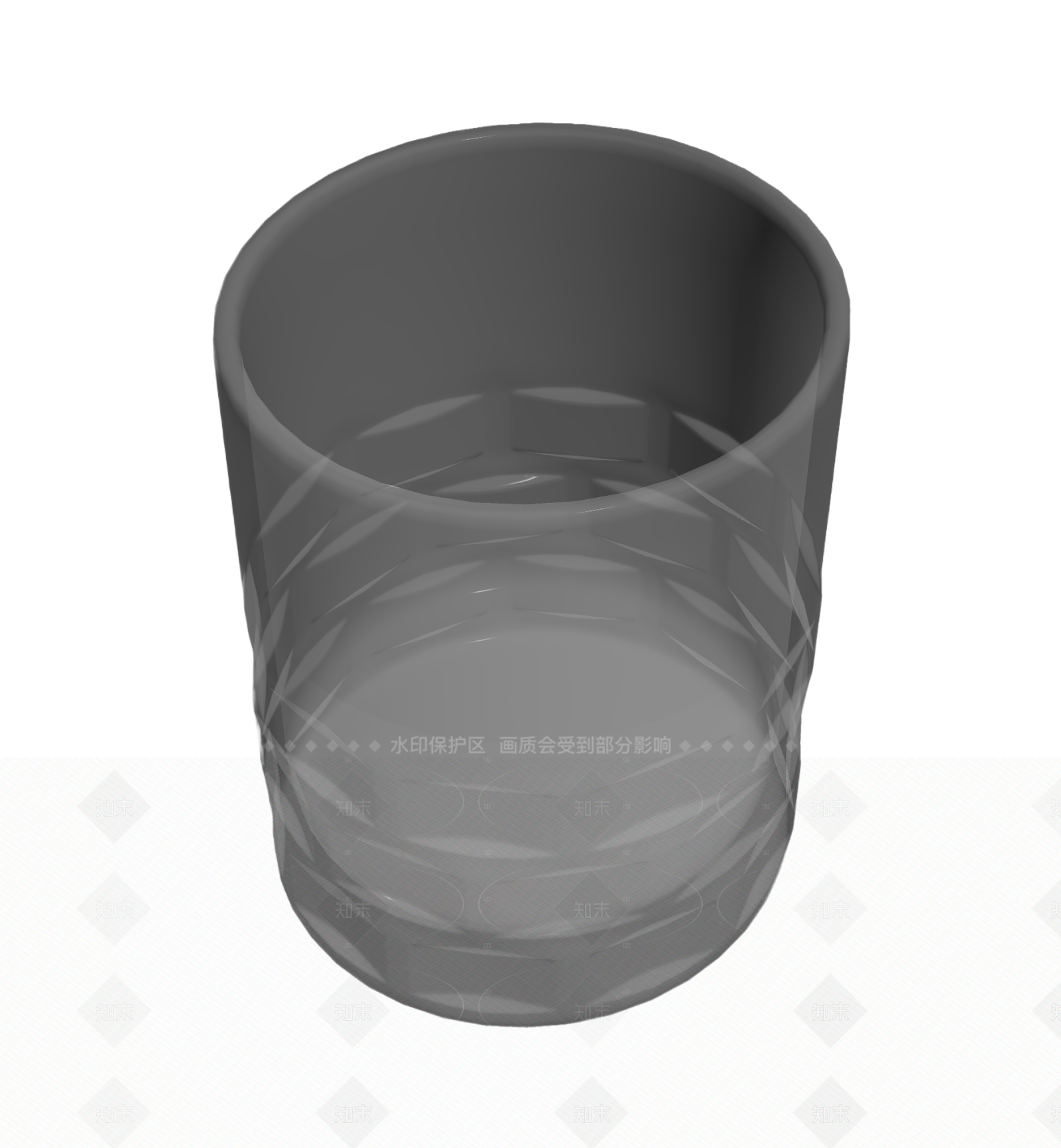 菱形纹玻璃器皿3D模型下载【ID:1206201172】