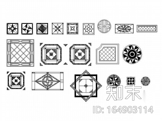 家居平面cad图块cad施工图下载【ID:164903114】