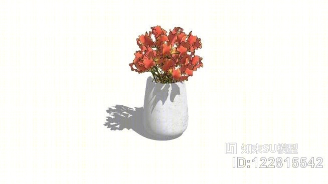 Flowers的花瓶SU模型下载【ID:122815542】