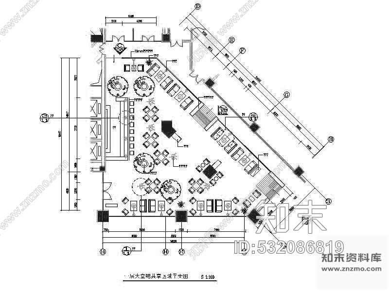 施工图长春某国际大厦办公空间装修图(含效果)施工图下载【ID:532086819】