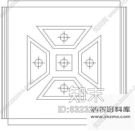 西式天花cad施工图下载【ID:832322894】