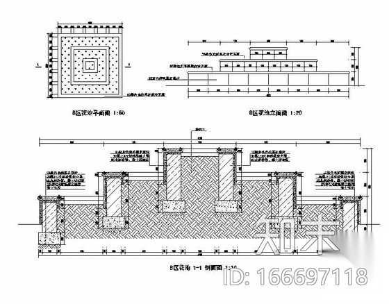 某校区景观设计全套施工图cad施工图下载【ID:166697118】