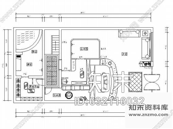施工图南京某现代高档足浴会所室内装修图含效果cad施工图下载【ID:632116032】
