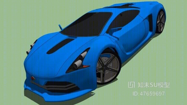 赛车SU模型下载【ID:47659697】