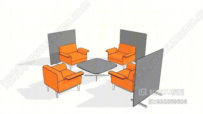 利特墙07SU模型下载【ID:935569608】