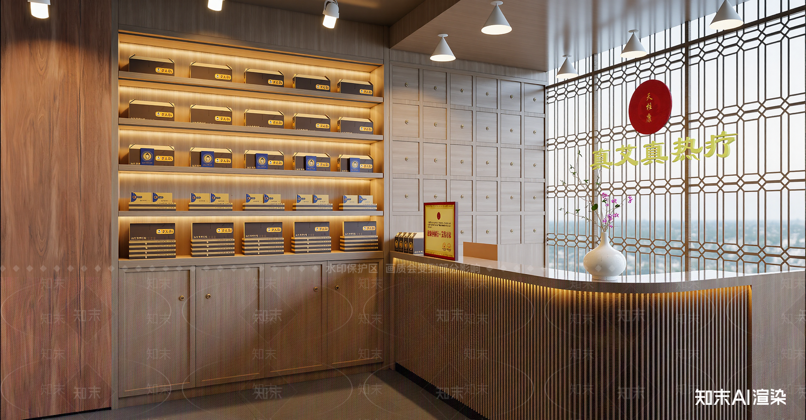 新中式其他店铺SU模型下载【ID:1215975487】