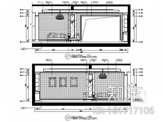 [江苏]豪华欧式风格联排两层别墅CAD装修施工图施工图下载【ID:161717106】