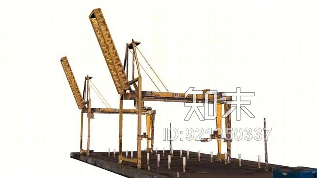 英国爱丁堡爱丁堡港口起重机SU模型下载【ID:921350337】